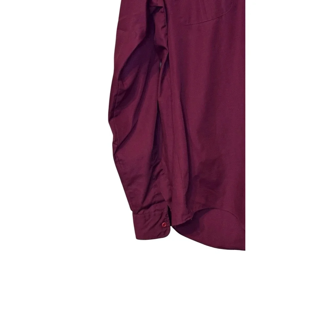 Levi's Men's Shirt Vintage Tailored Button Up Pockets Western Burgundy Medium‎